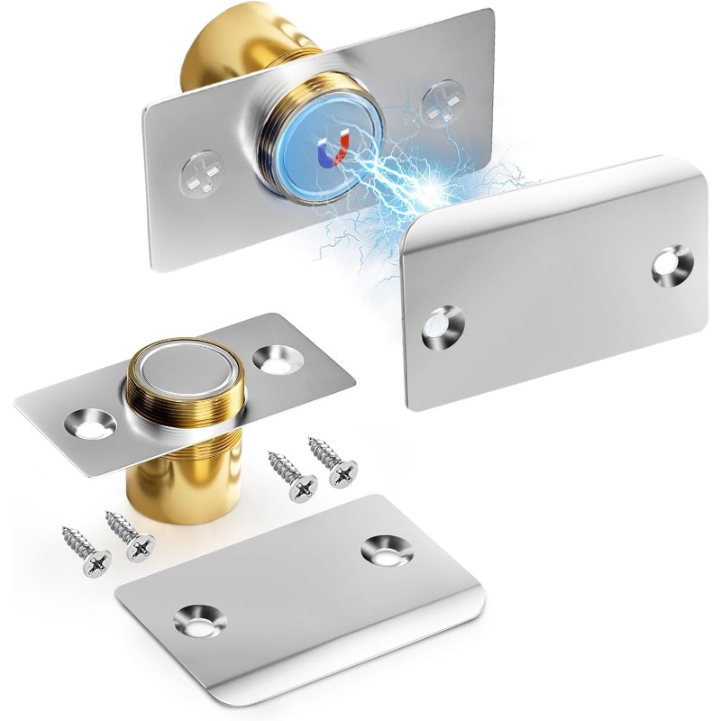 Furniture Hardware Fitting - قطعتان من مثبتات الأبواب المغناطيسية غير