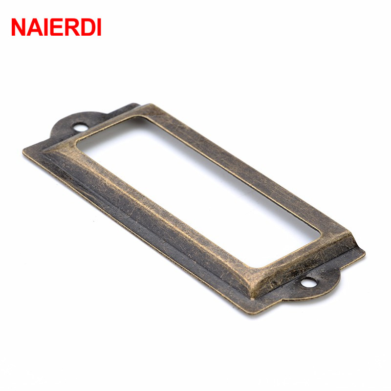 Furniture Hardware Names - NAIERDI-حامل بطاقات نحاسي عتيق ، 82