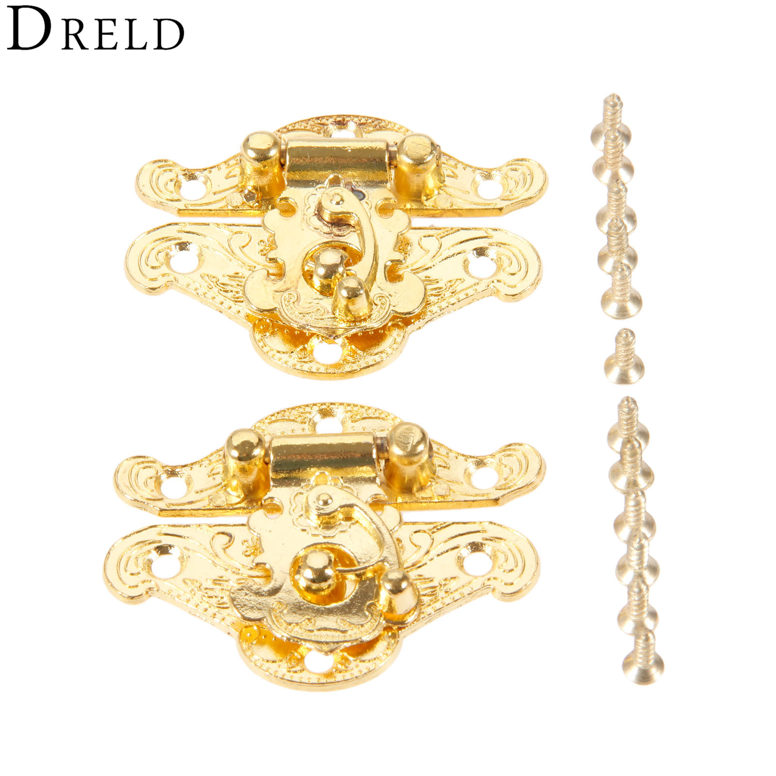 Furniture Hardware Manufacturer - DRELD 2 قطعة صندوق الذهب العتيقة