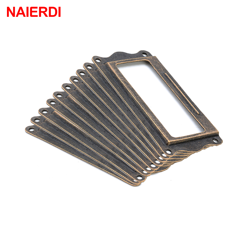 Furniture Hardware Names - 10 قطعة NAIERDI العتيقة النحاس مقبض