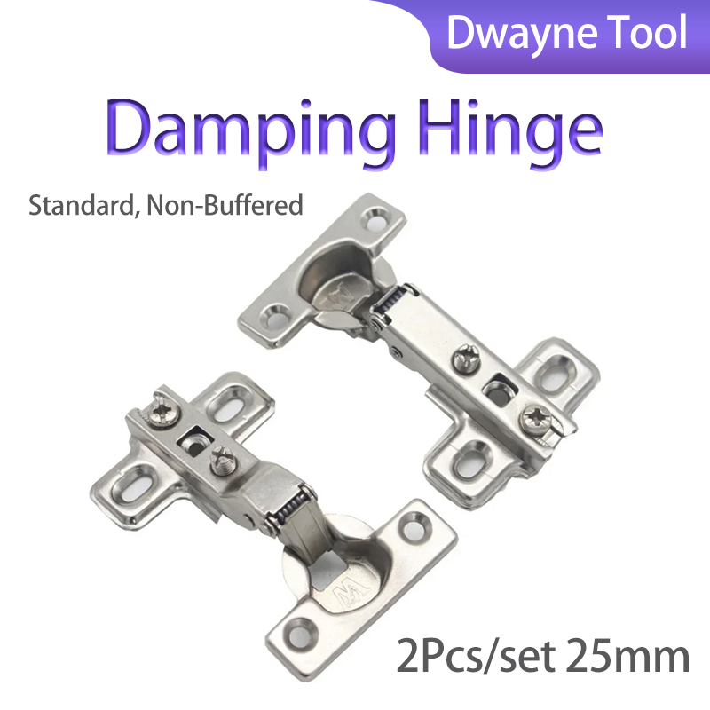 Cabinet Hinge Overlay - مفصلات المثبط 2 قطعة/المجموعة 25 مم،