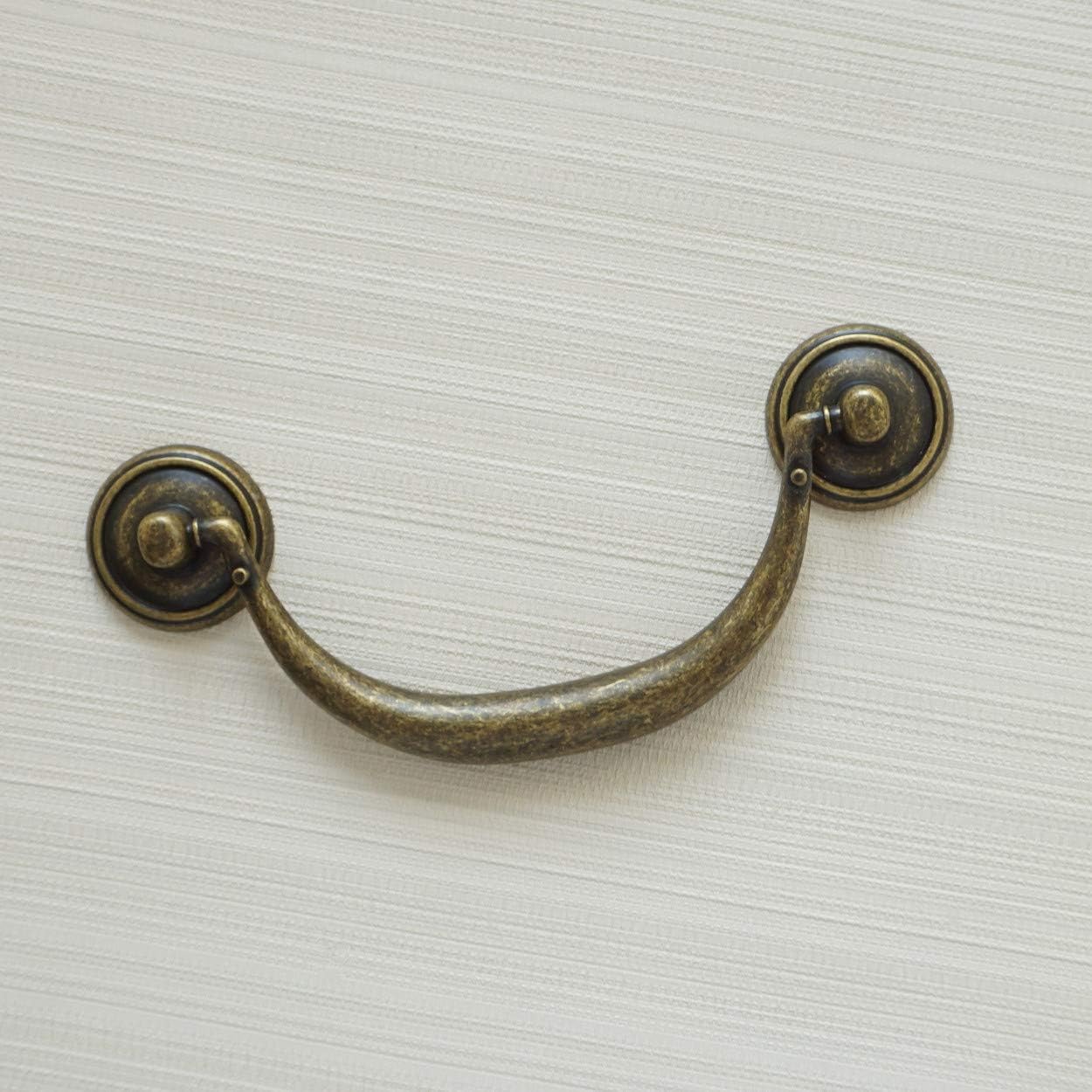 العتيقة برونزية مقابض للخزانة  - مراجعة Furniture Hardware Drop Pulls وسعره