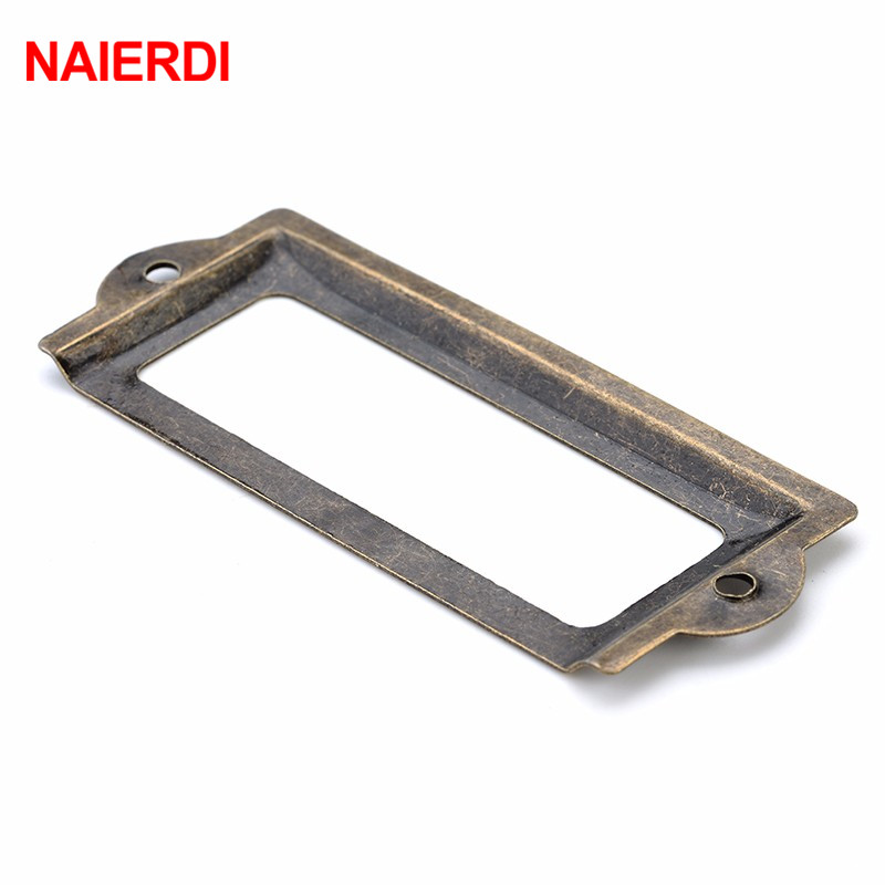 NAIERDI-حامل بطاقات نحاسي عتيق - مراجعة Furniture Hardware Names وسعره