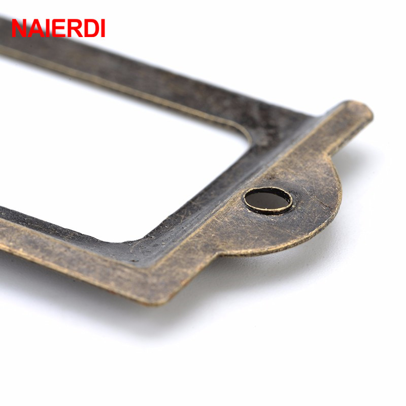 NAIERDI-حامل بطاقات نحاسي عتيق - مراجعة Furniture Hardware Names وسعره