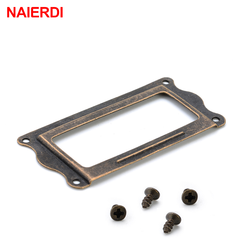 10 قطعة NAIERDI العتيقة النحاس - مراجعة Furniture Hardware Names وسعره