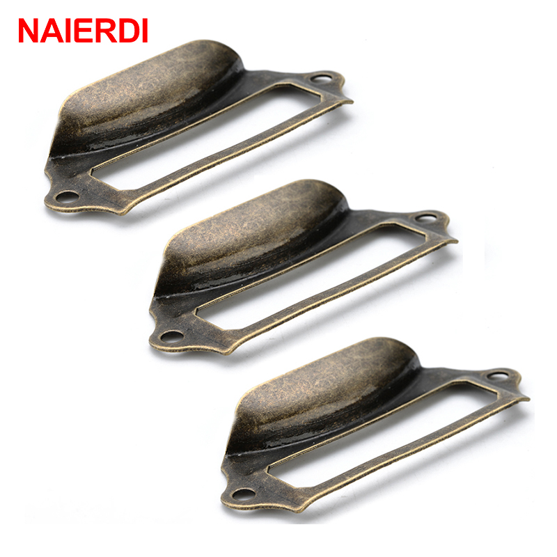 10 قطعة NAIERDI العتيقة مقابض  - مراجعة Furniture Hardware Names وسعره